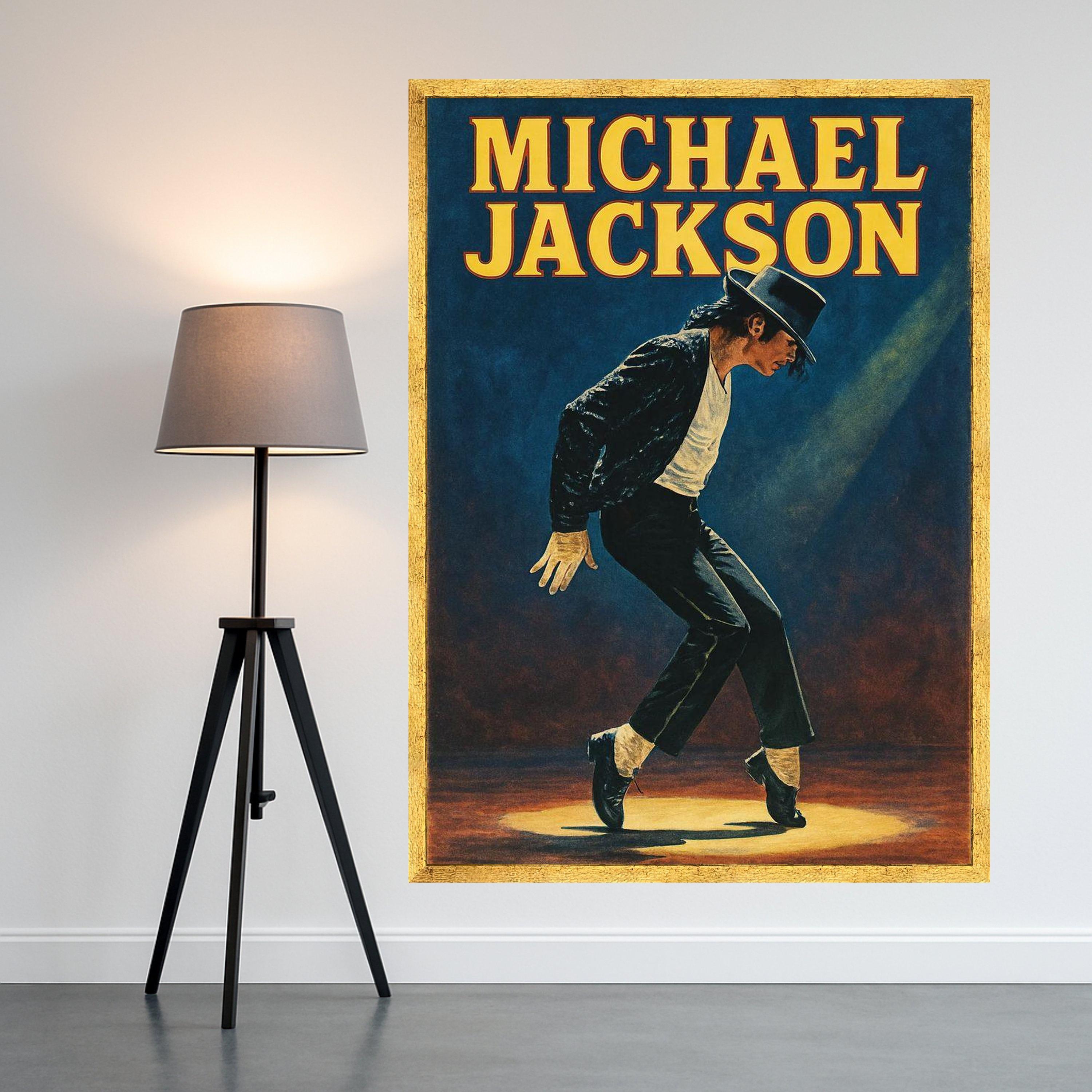 Michael Jackson Poster, Iconic Music Wall Art Ready to Hang Pop Legend Wall Decor for Home or Studio