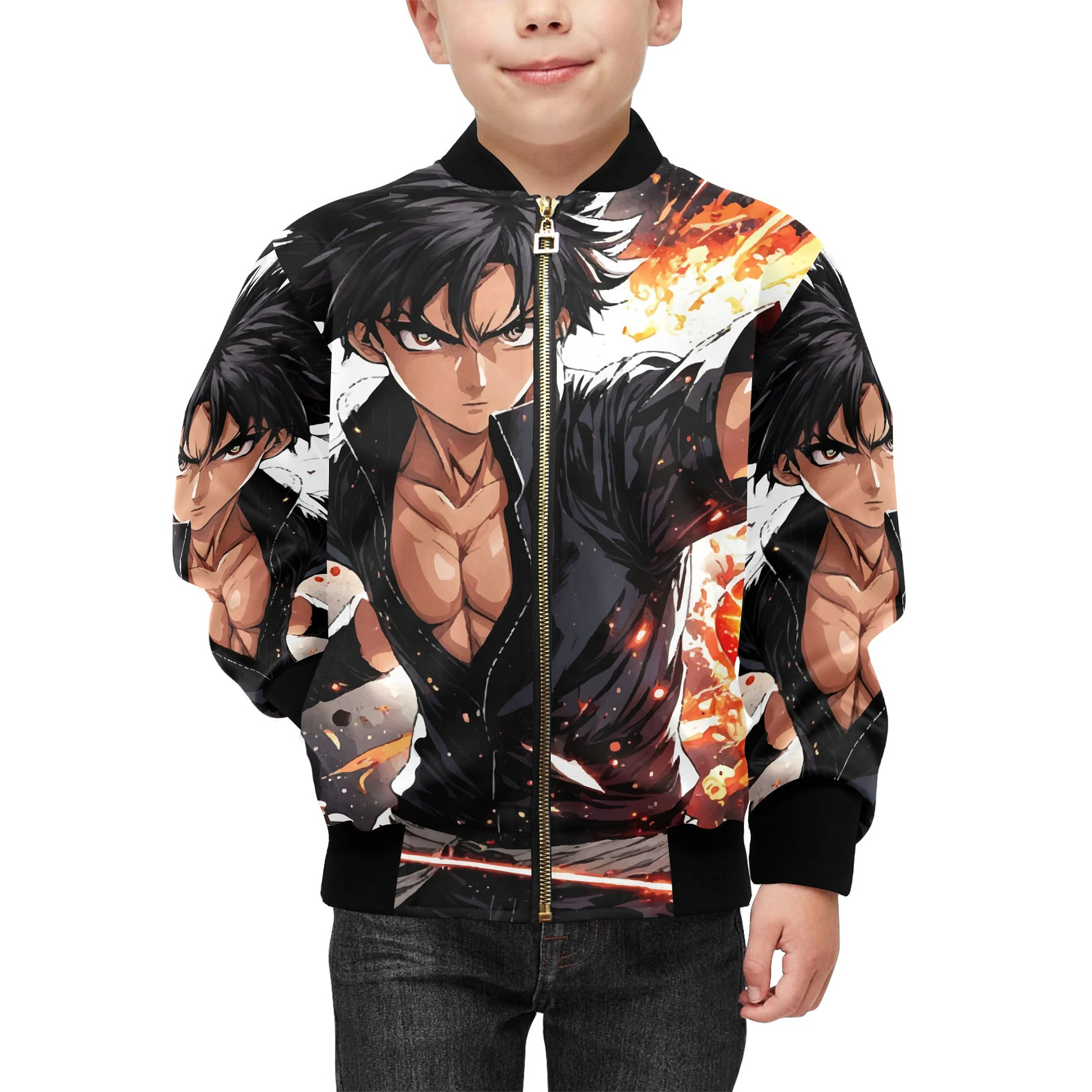Bomber Jacket with Pockets Manga Mangas Comics