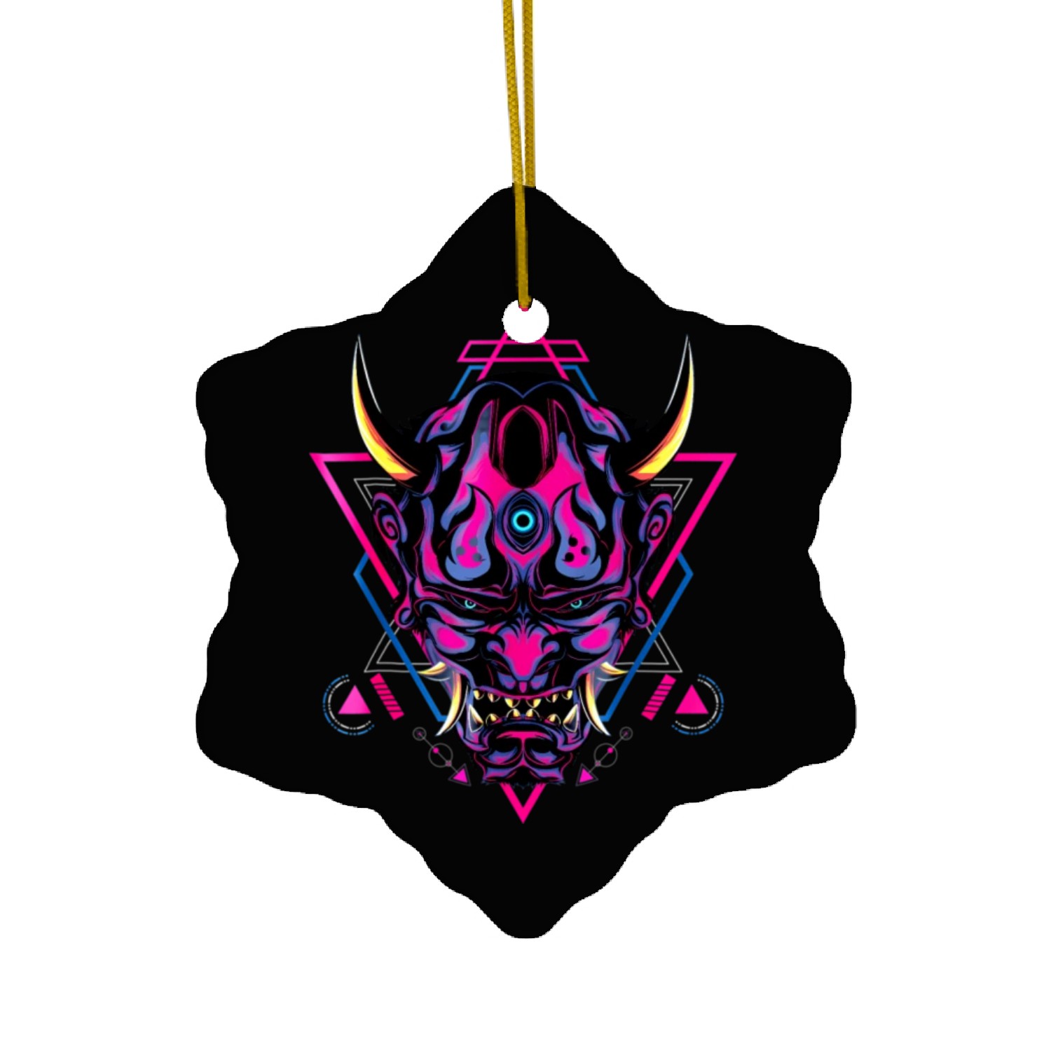 Samurai Demon Oni Akuma Bushido rit Japanese Ceramic Ornaments