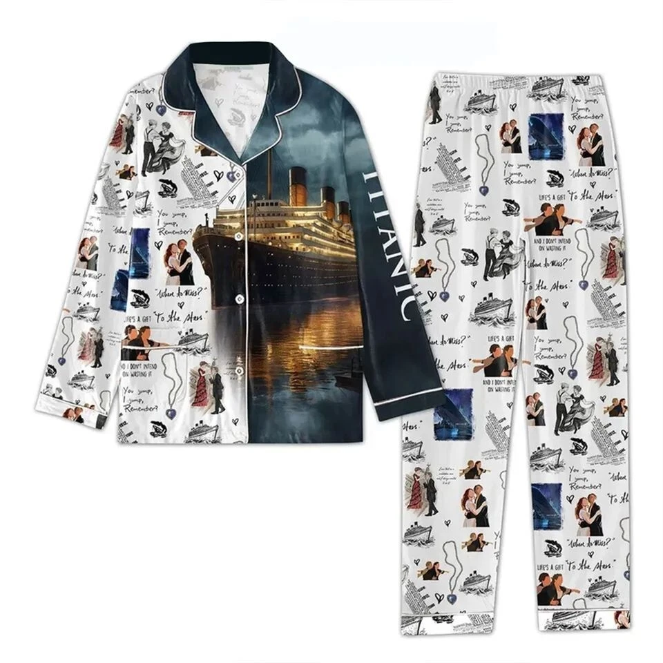 Titanic Where You Sump I Sump Remember Pajamas Set Women