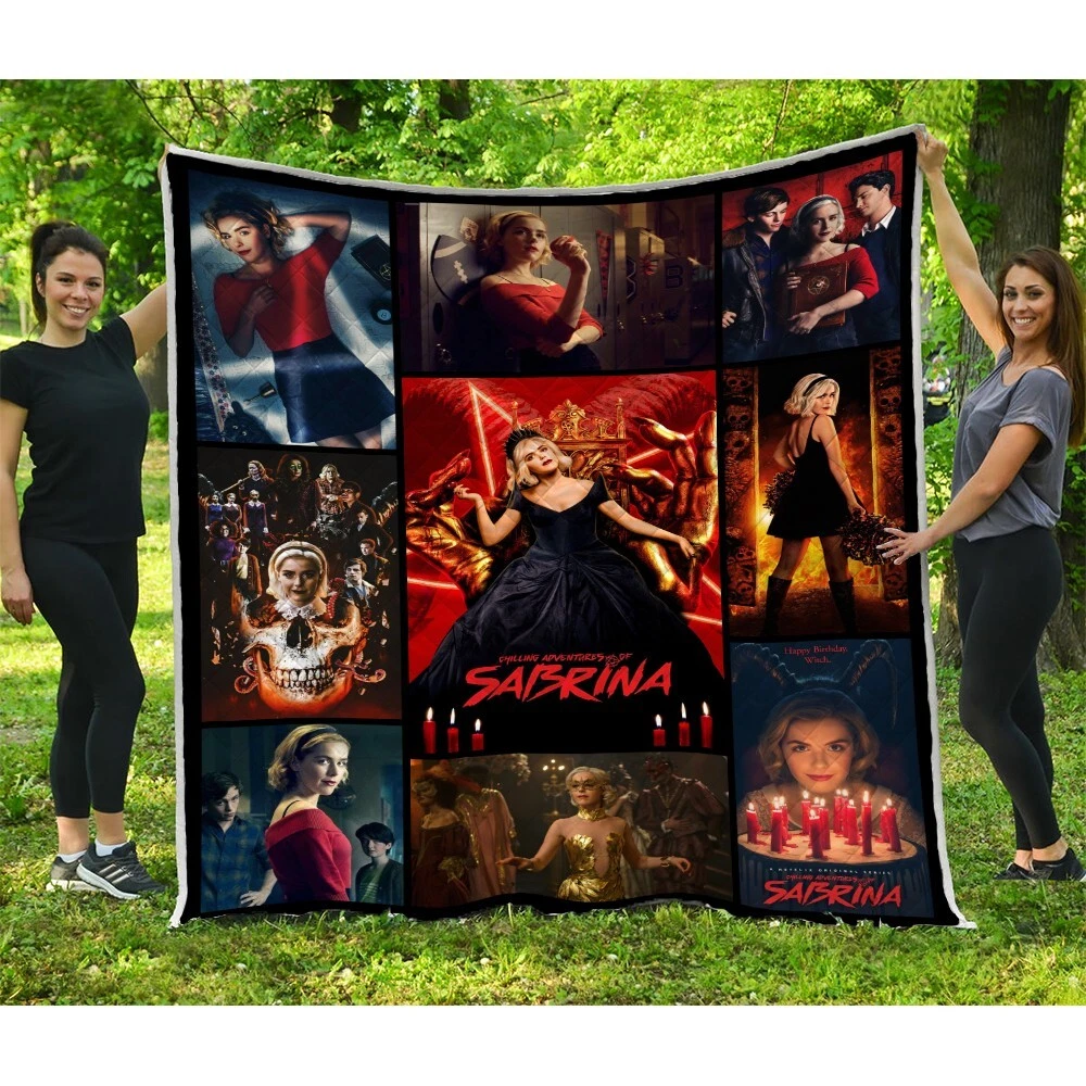 Chilling Adventures of Sabrina Quilts, Halloween Horror Movie Quilt Blanket