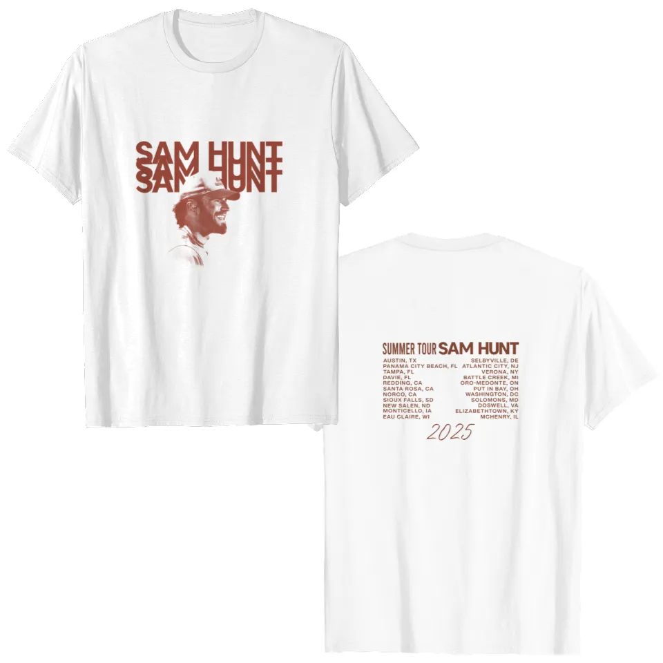 2025 Sam Hunt Summer Tour T-Shirt, Sam Hunt 2025 Concert Shirt, Sam Hunt Fan Gifts, Sam Hunt Merch, Sam Hunt Graphic Shirt, Sam Hunt Shirt