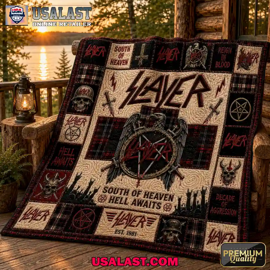 Slayer South Of Heaven Premium Quilt Blanket
