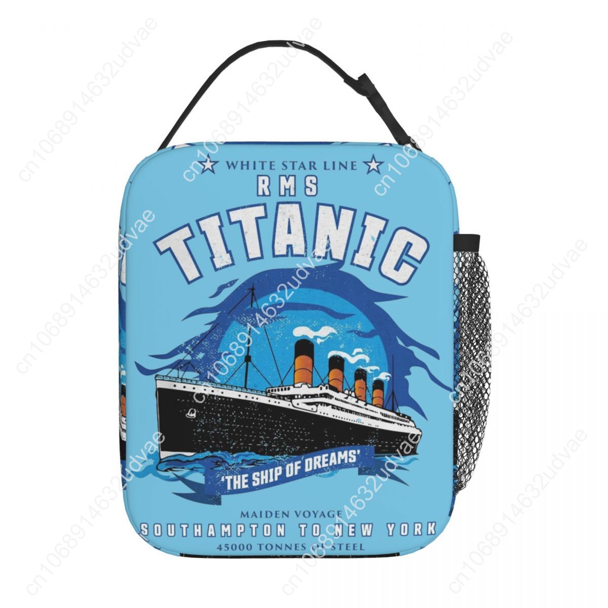 RMS Titanic Insulated Kids Lunch Bag - White Star Line Thermal Cooler