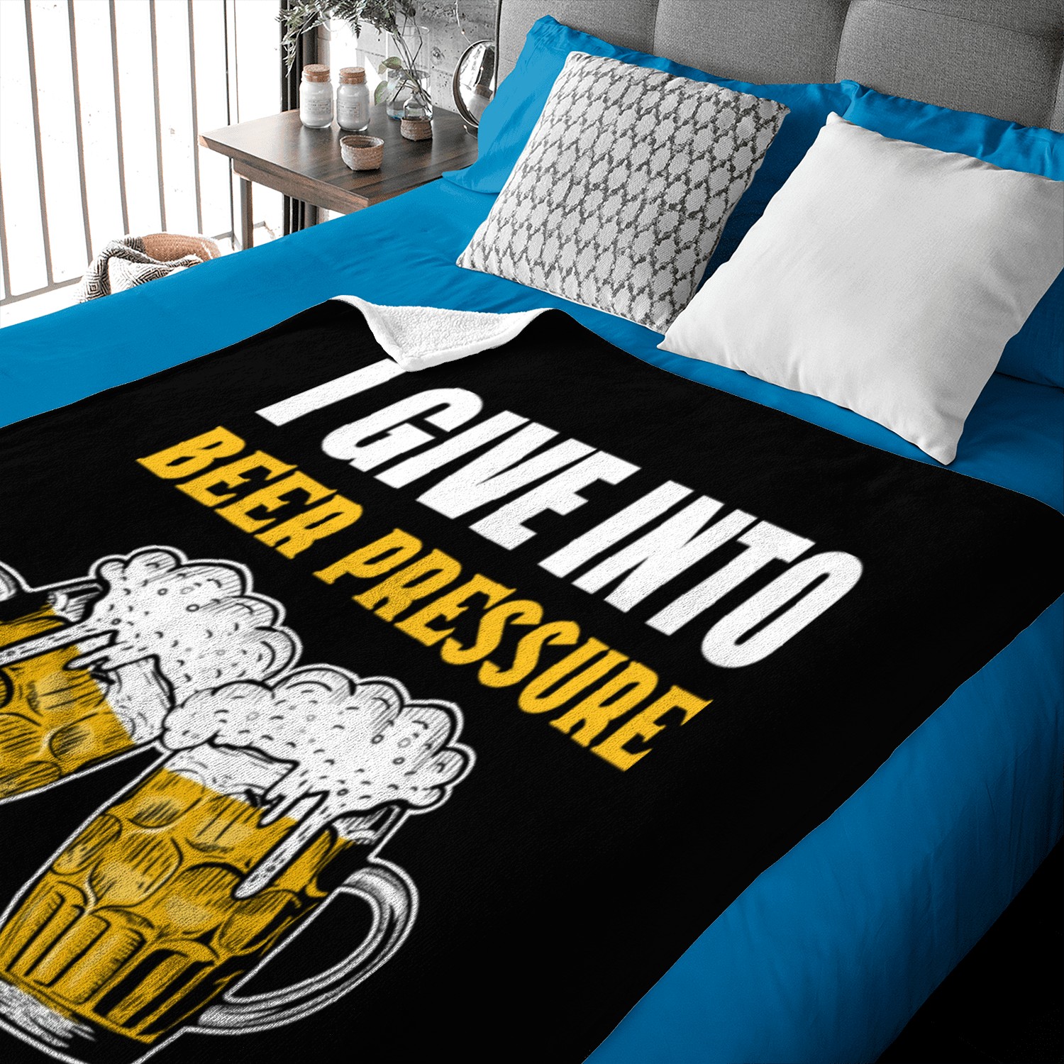 Beer Pressure Barkeeper and Bartender Gift Baby Blankets