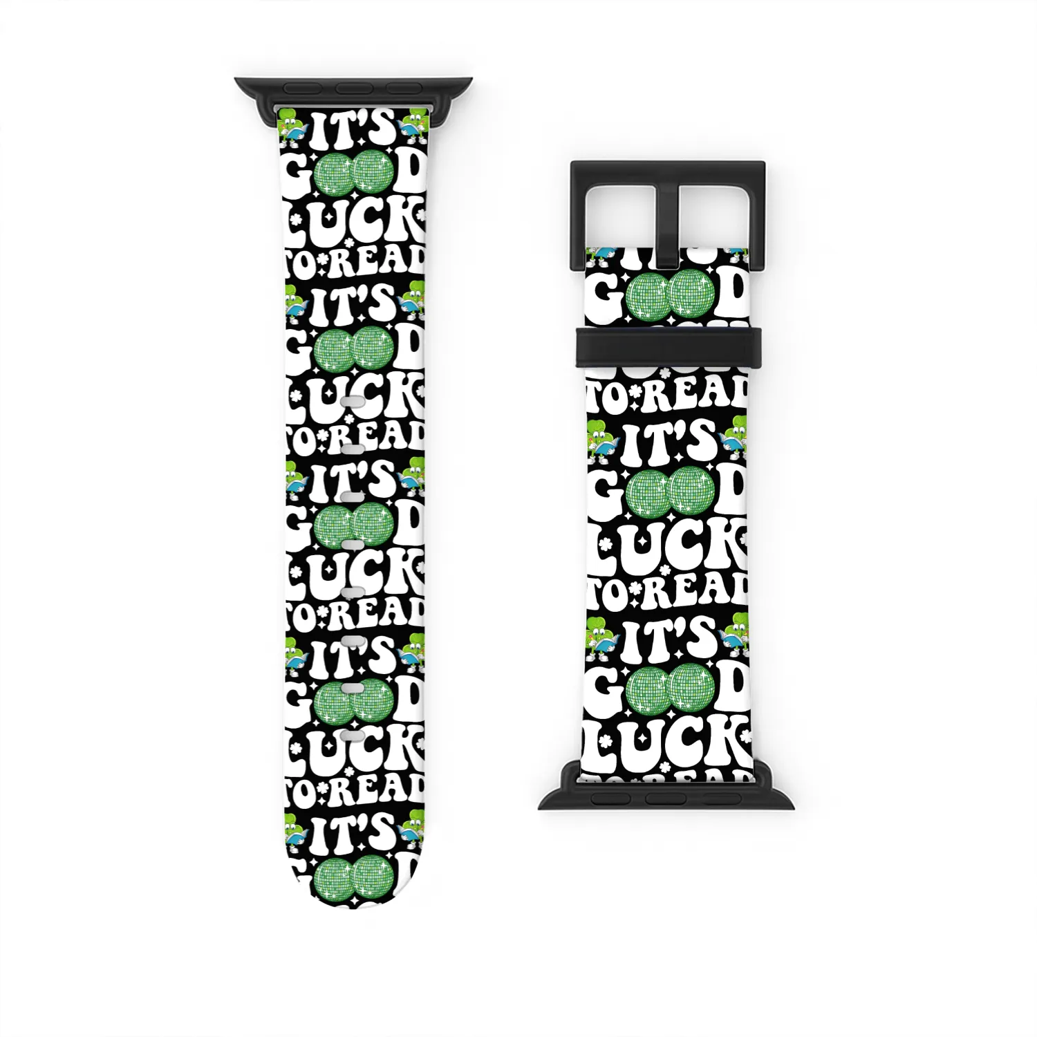 It's Good Luck To Read St Patricks Day Disco Ball Watch Bands For Apple Watch