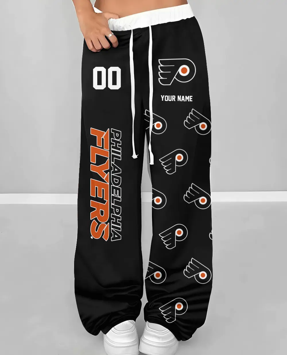 Philadelphia Flyers NHL Personalized Wide Leg Lounge Pants