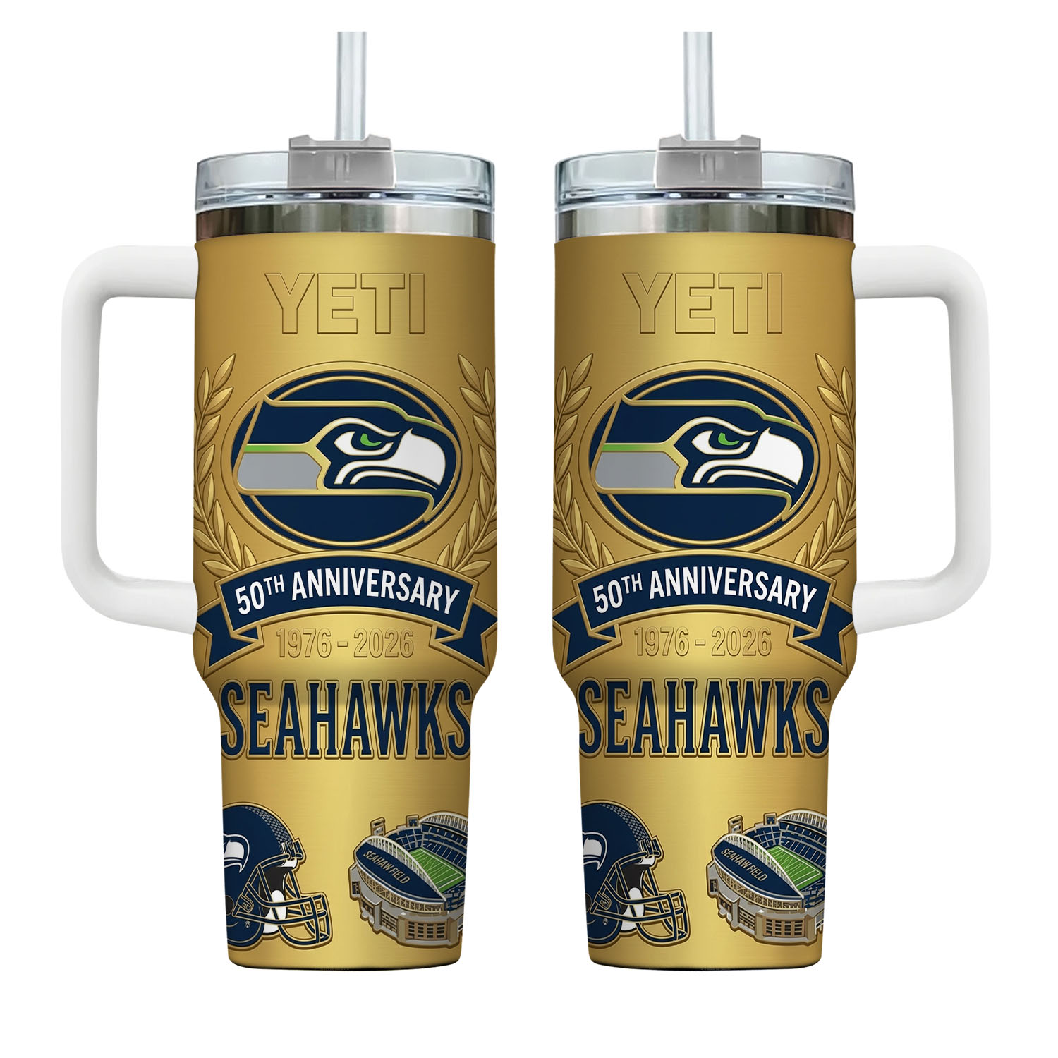 Seattle Seahawks 50Th Anniversary 2026 Tumbler Limited Edition Collector Gift