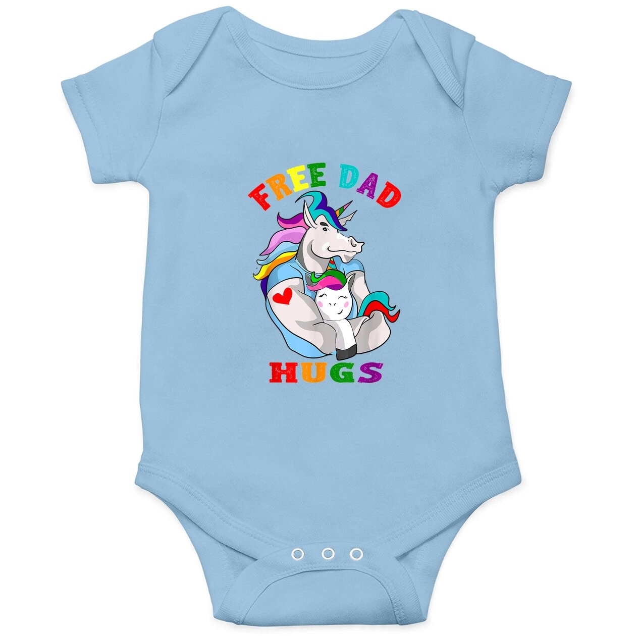 Free Dad Hugs Lgbt Gay Pride Baby Bodysuit
