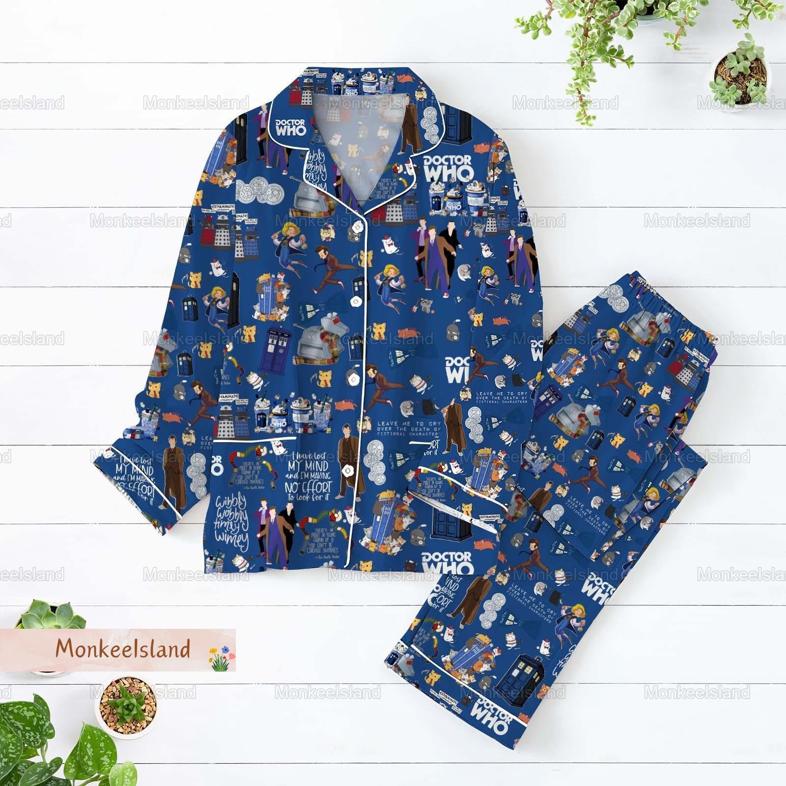 Doctor Who Pajamas, Doctor Who Women Pajamas, Doctor Who Pajamas Set