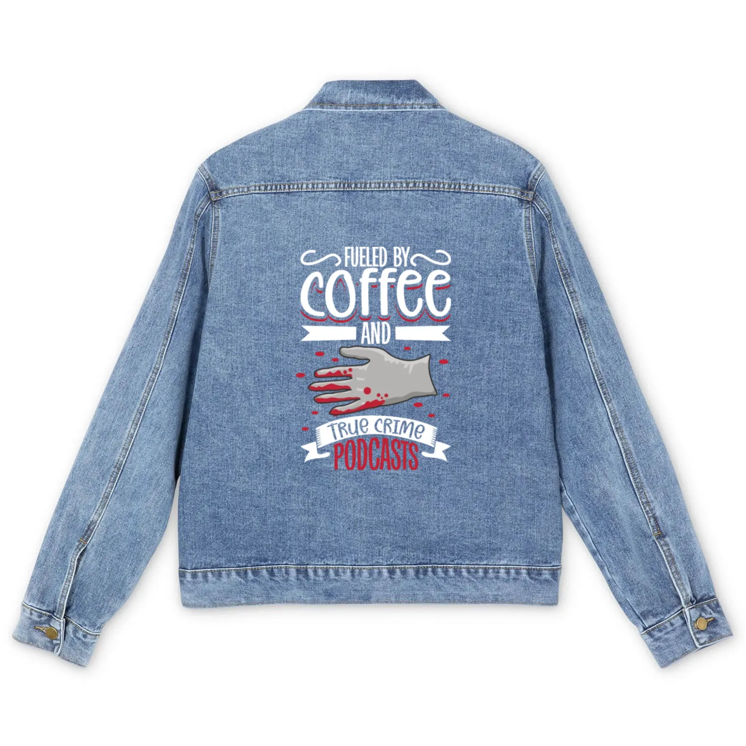 True Crime Murder Spy Crime Interest Gift Idea Men's Denim Jackets