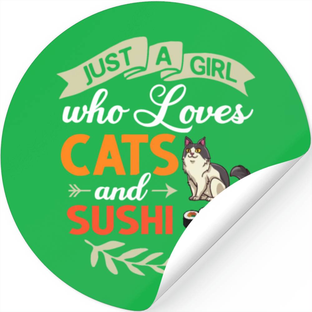 Cat Sushi Japanese Rice Roll Nigiri Bowl Maker Stickers
