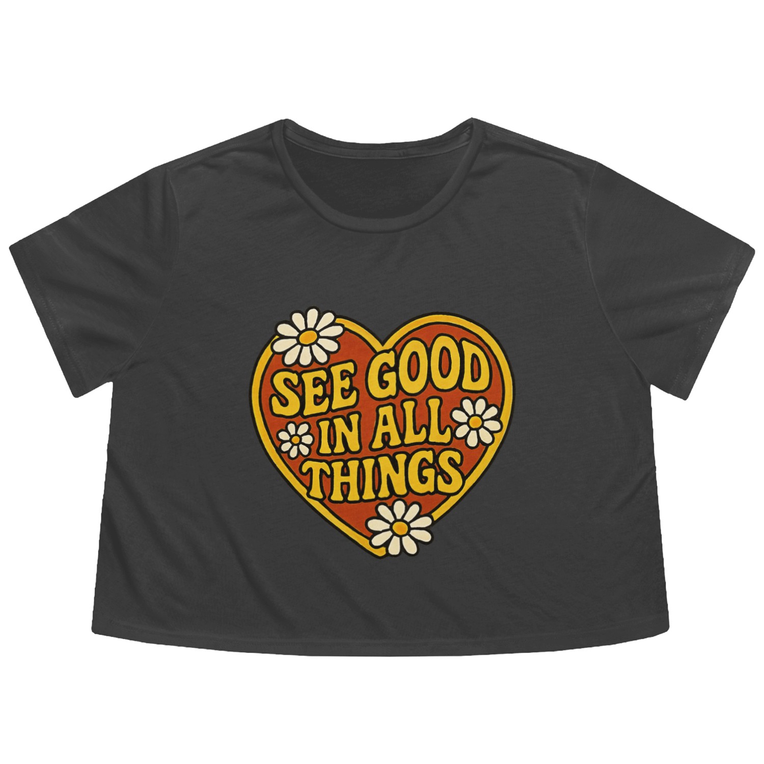 See Good in All Things Flowy Cropped Tees