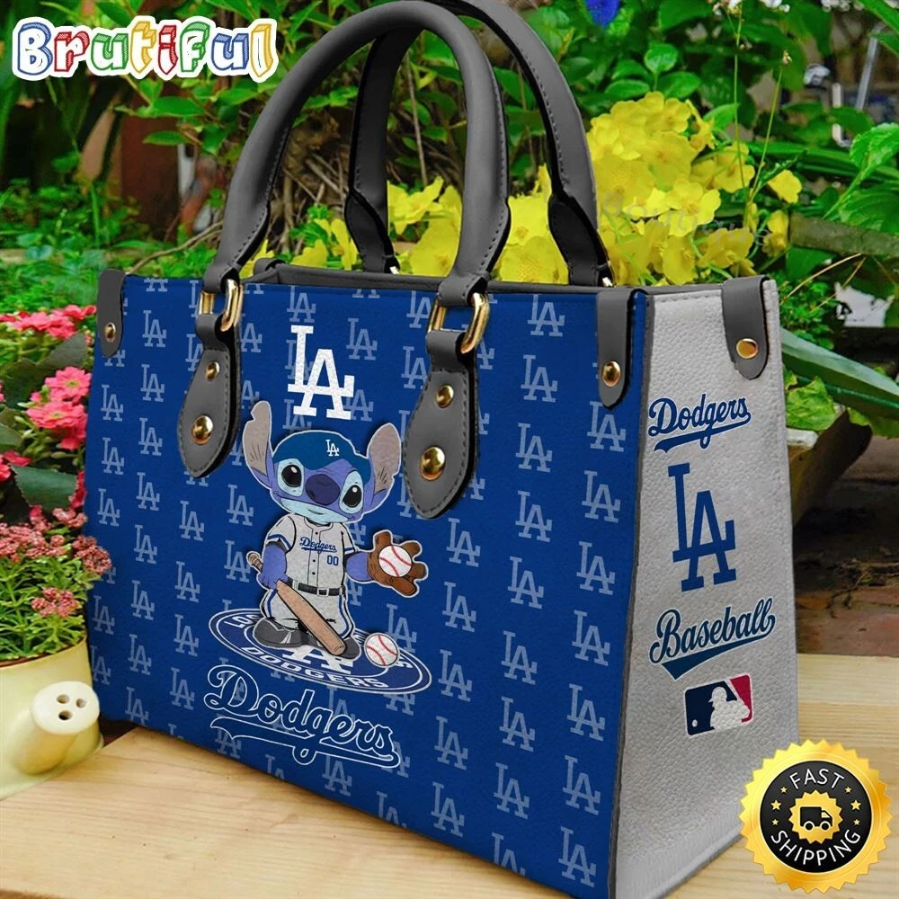 Los Angeles Baseball Team Dodgerss Leather Handbag
