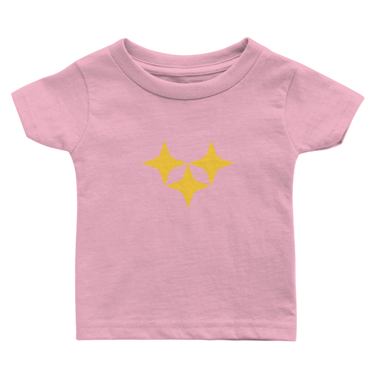 Three Star Yellow Baby T Shirts