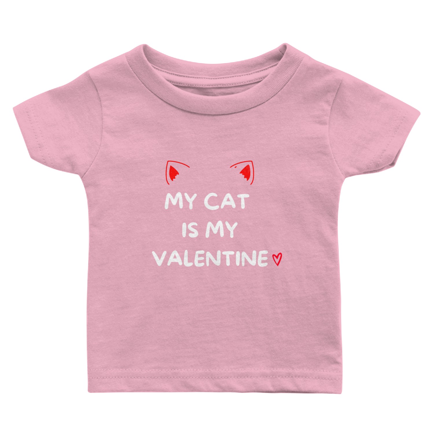 My Cat Is My Valentine Baby T Shirts