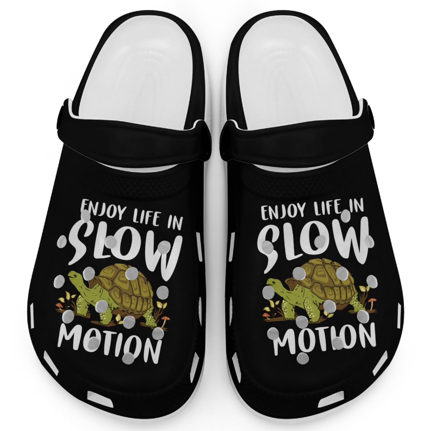 Turtle Relaxed Chilling Sea Ocean Beach Clogs
