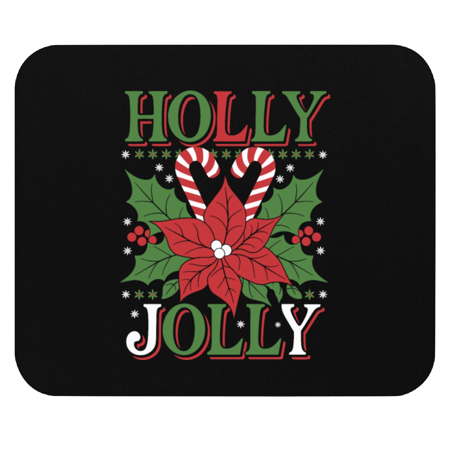 holly jolly Mouse Pads