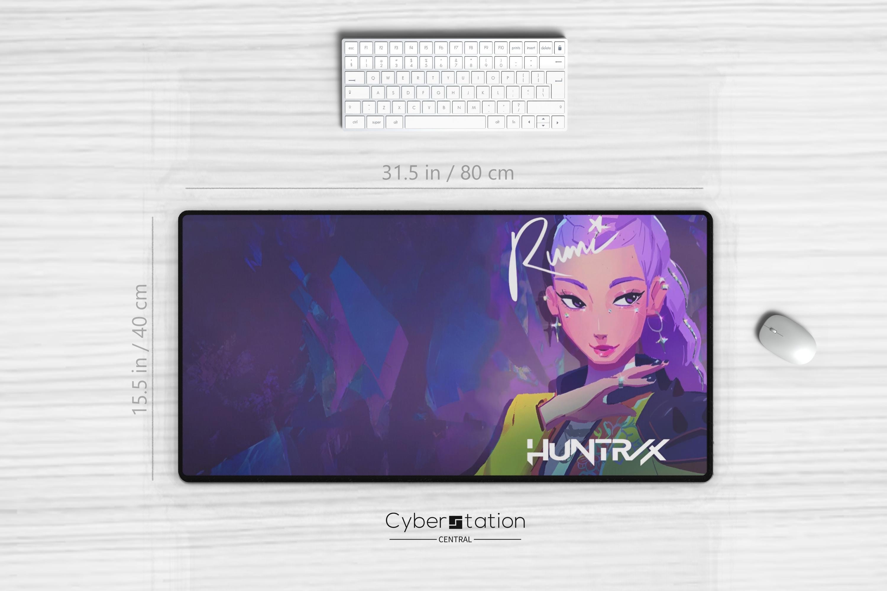 KPoP Demon Hunters - Gaming Desk Mat | RUMI solo | 31.5 x 15.5 in / 22x 12in - Huntrix | Gift Idea