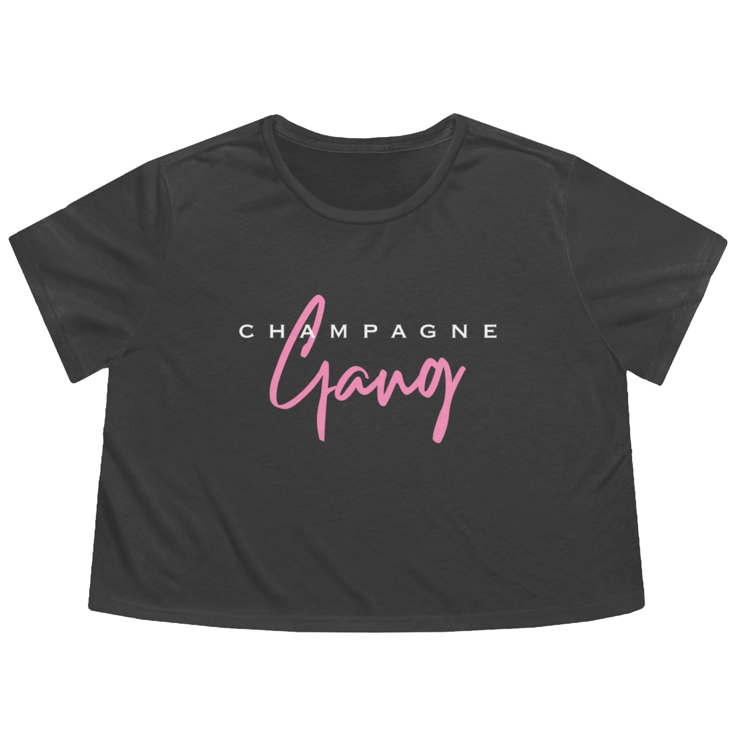 Champagne Gang Flowy Cropped Tees