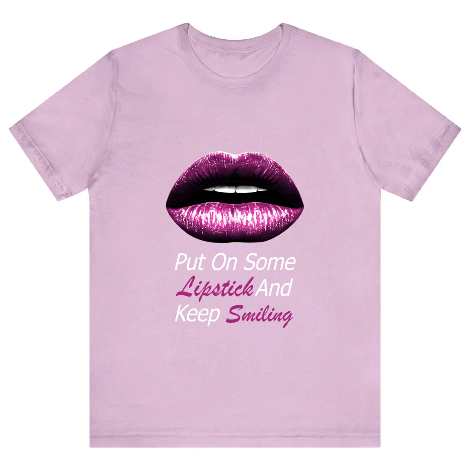 Pink lips (white) T-shirt