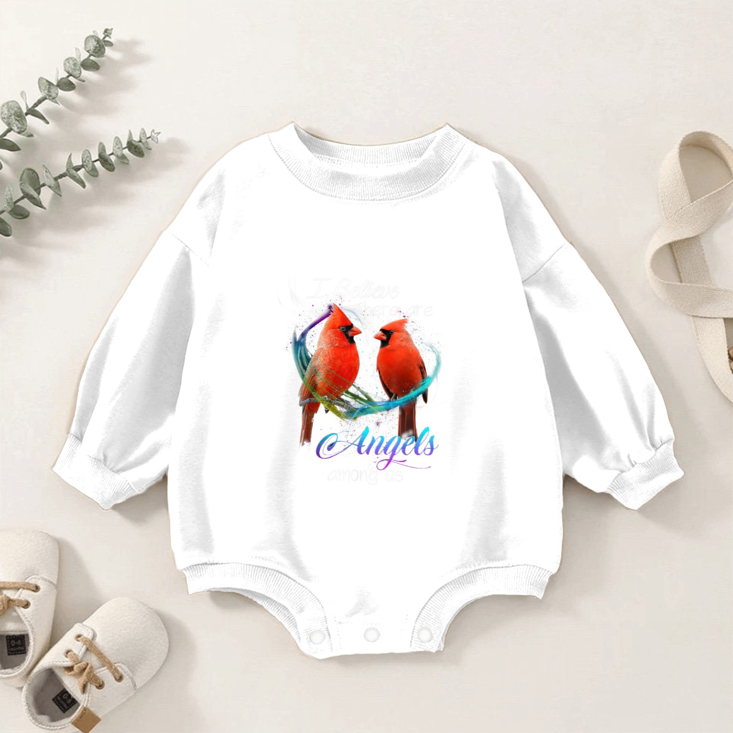 Cardinal Bird Baby Romper Sweatshirts