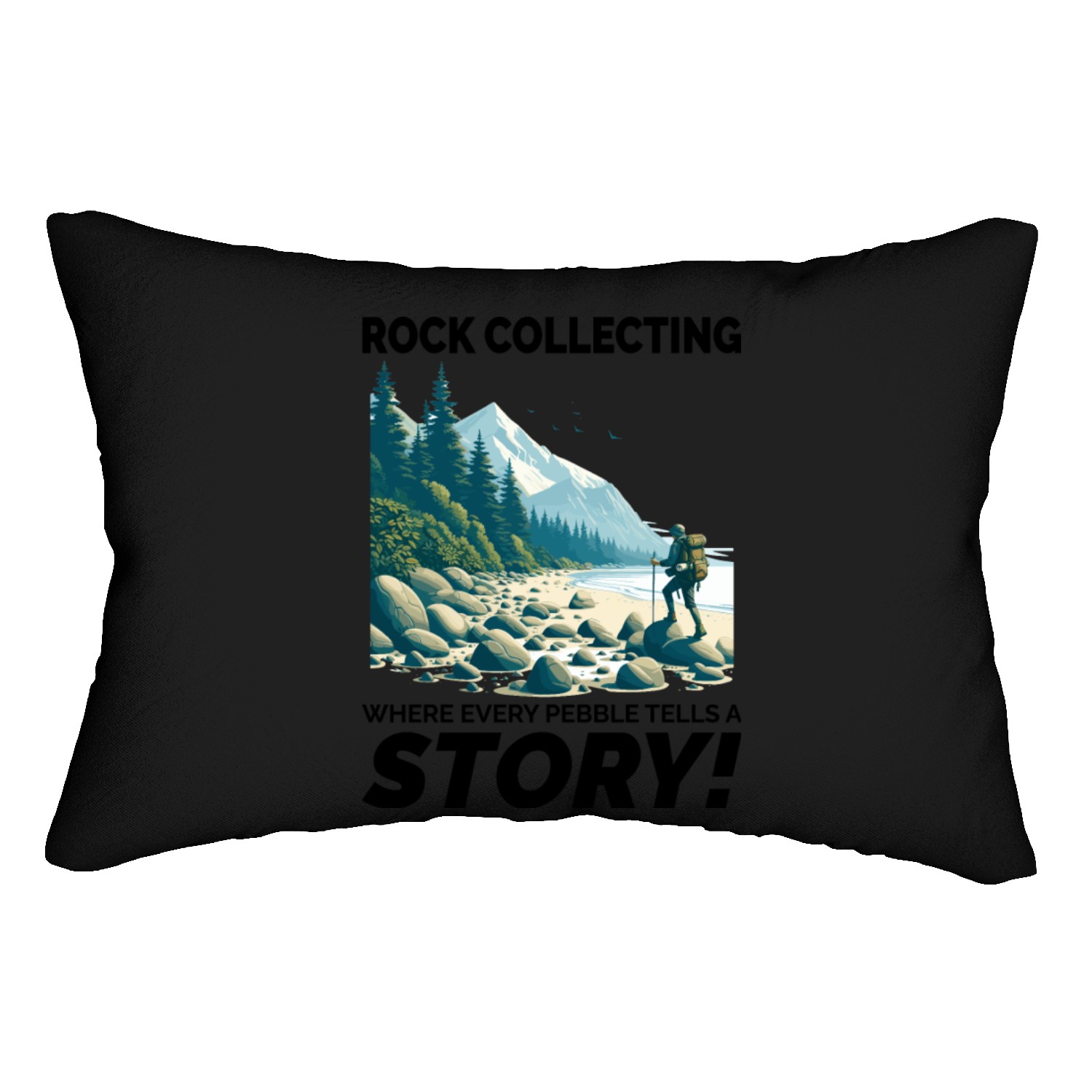 Pebble Rock Collecting Mineral Collectors Geology Lumbar Pillows
