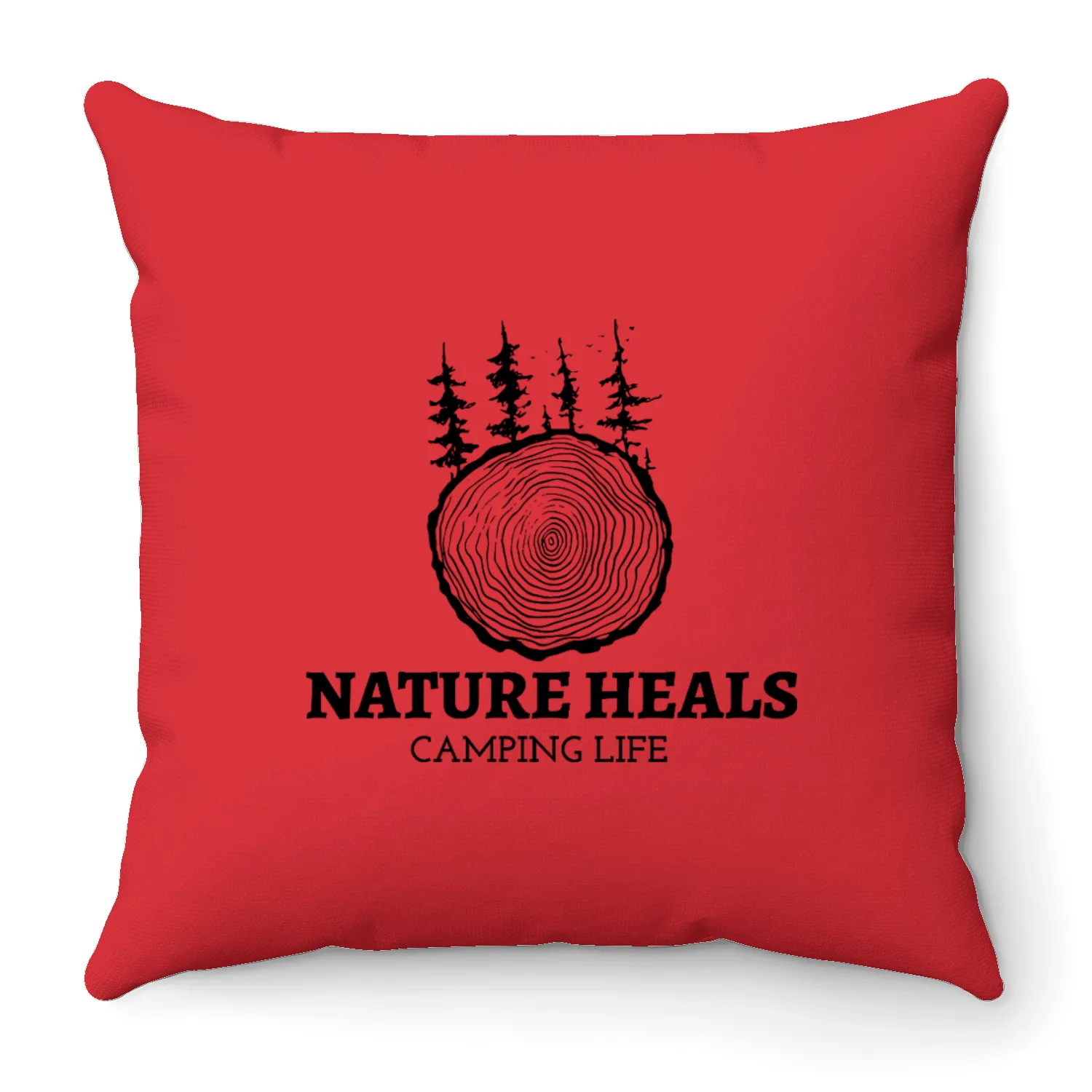Nature Heals Throw Pillows