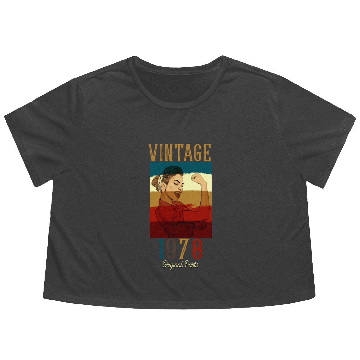 Vintage 1978 – Original Parts Flowy Cropped Tees