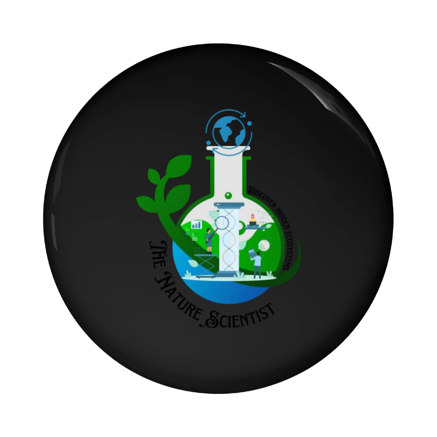 Nature scientist Pin Buttons