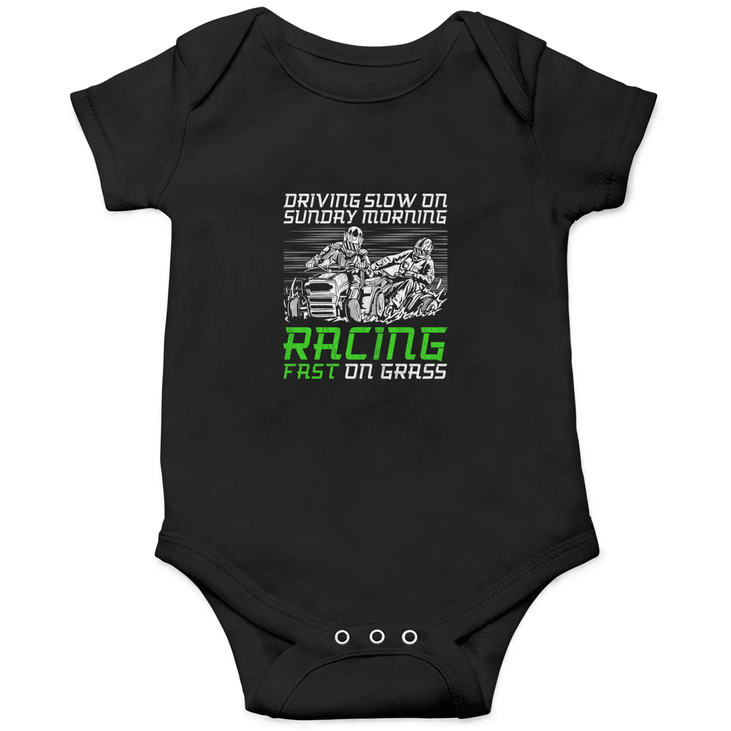 Lawn Mower Racing Lawnmower Onesies