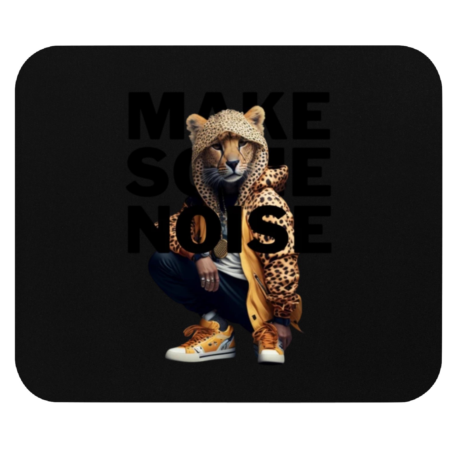 Mouse Pads Make Some Noise Music Urban Animal Cheetah