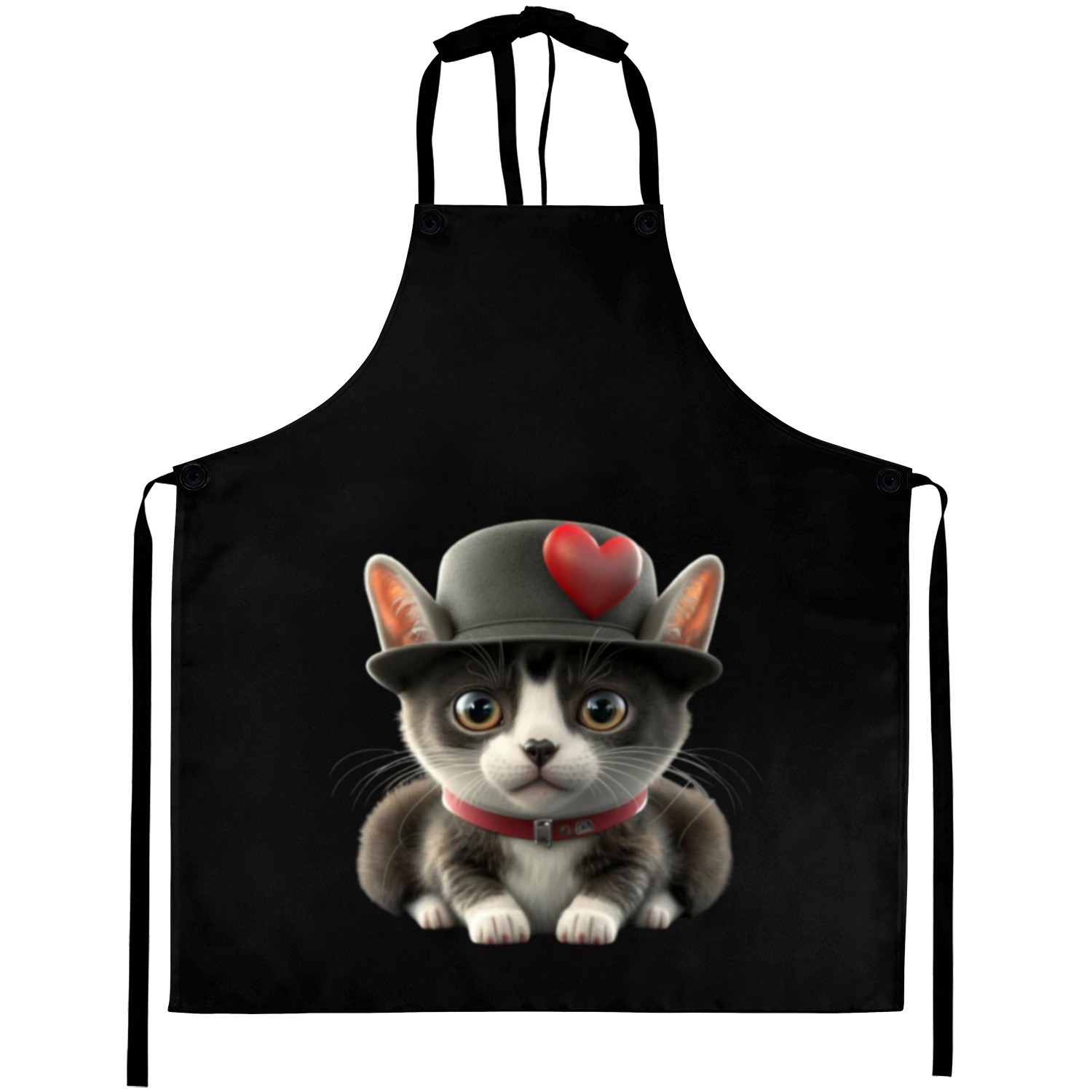 I love cat black and white and hat Aprons