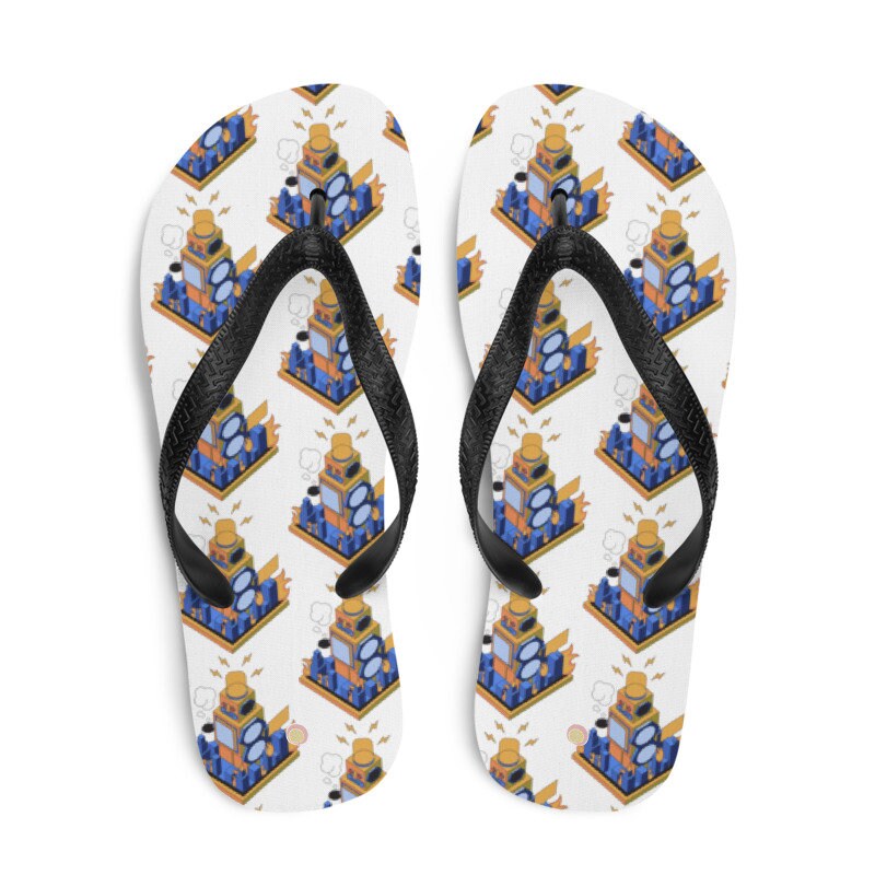It's Monday - Create Personalised Name, Flip Flop Decor, Robot