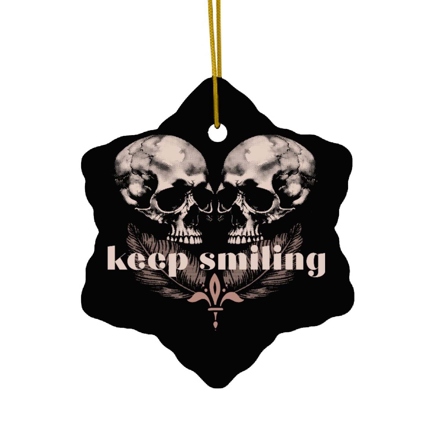 keep smiling Ceramic Ornaments