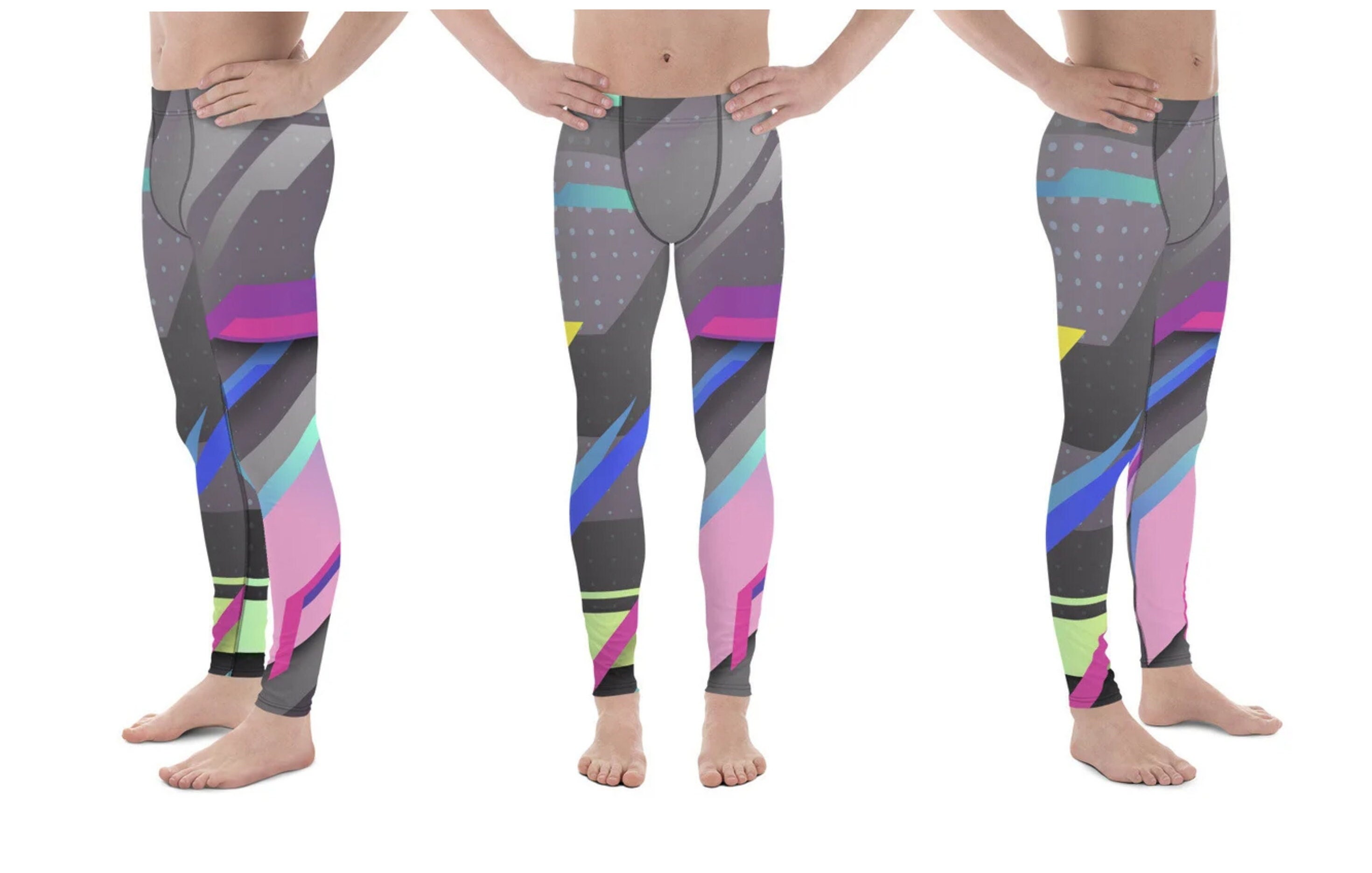 Asymmetrical Balance Men's Leggings