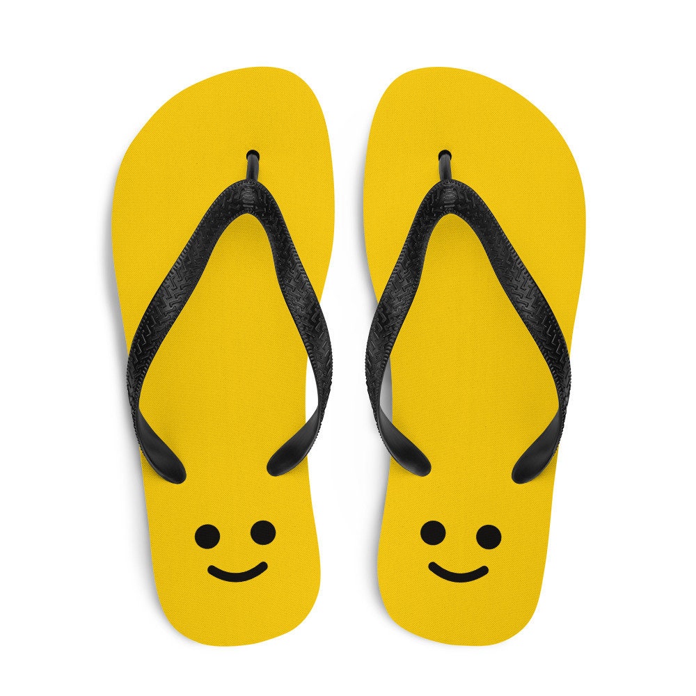 Minifigure Head Flip Flops
