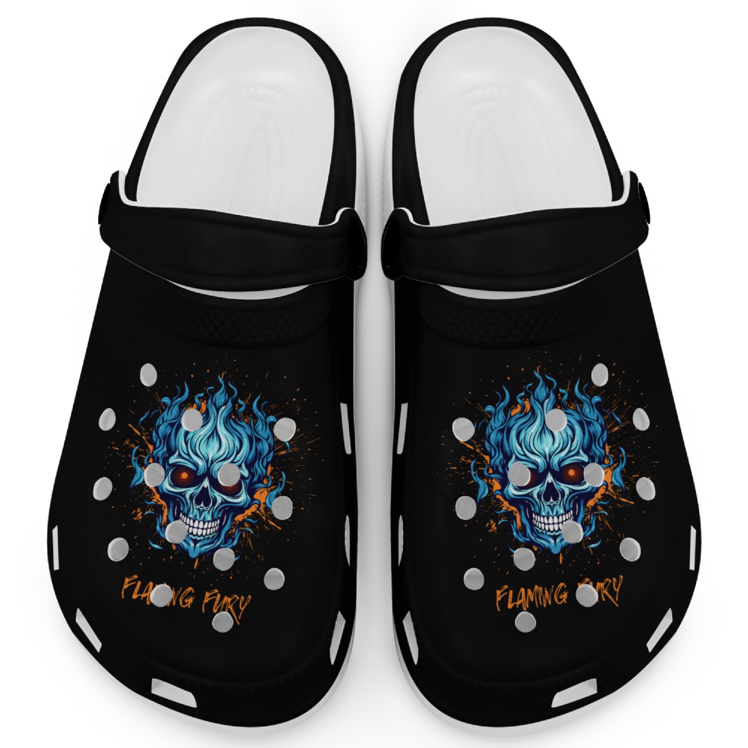 Flaming Fury Clogs