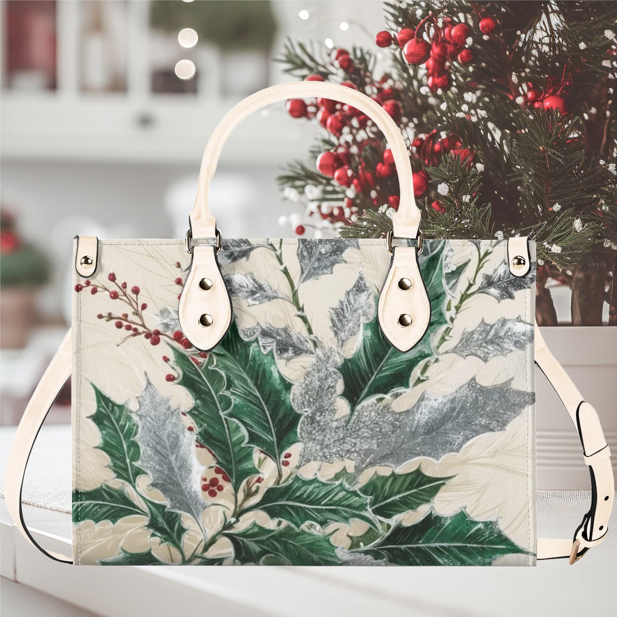 Luxury Women leather Handbag 3 sizes beautiful Christmas Holiday winter season design