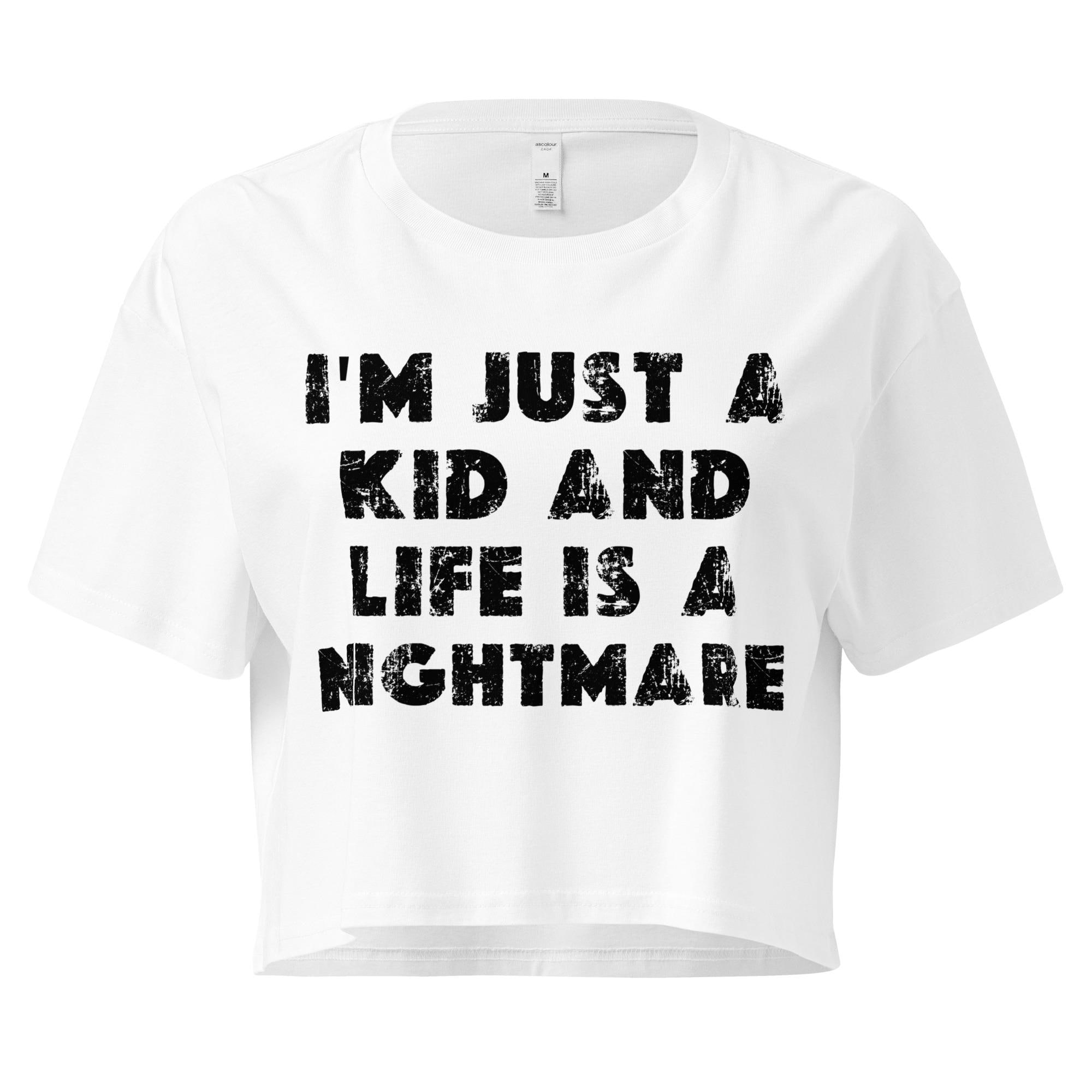 I'm Just A Kid Womens crop top, Emo Music, Pop Punk, WWWYF