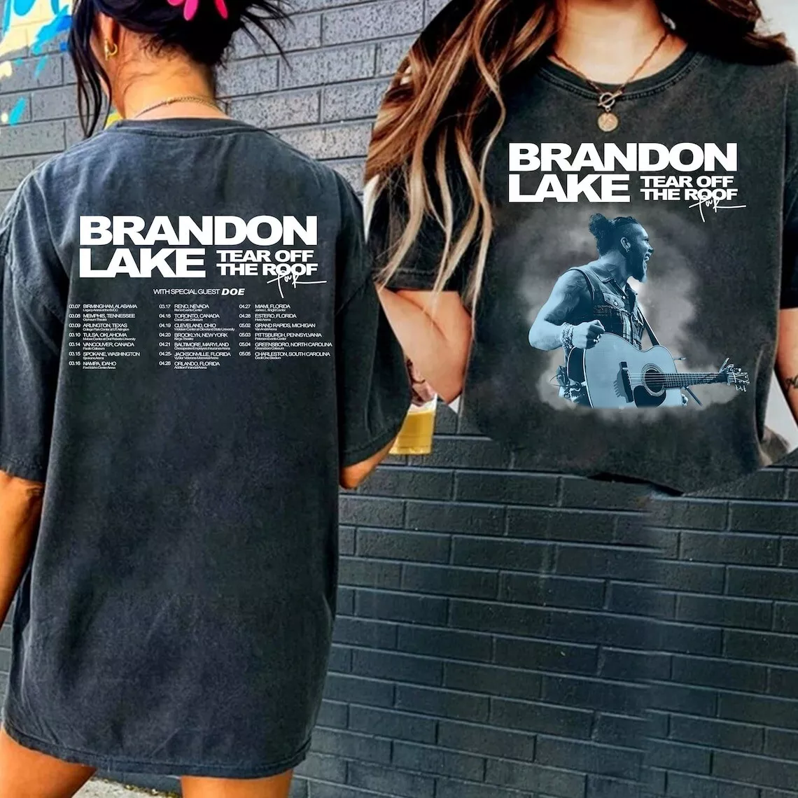 Brandon Lake Music Tour 2024 Graphic Tee Shirt Unisex Black Gift For Fans