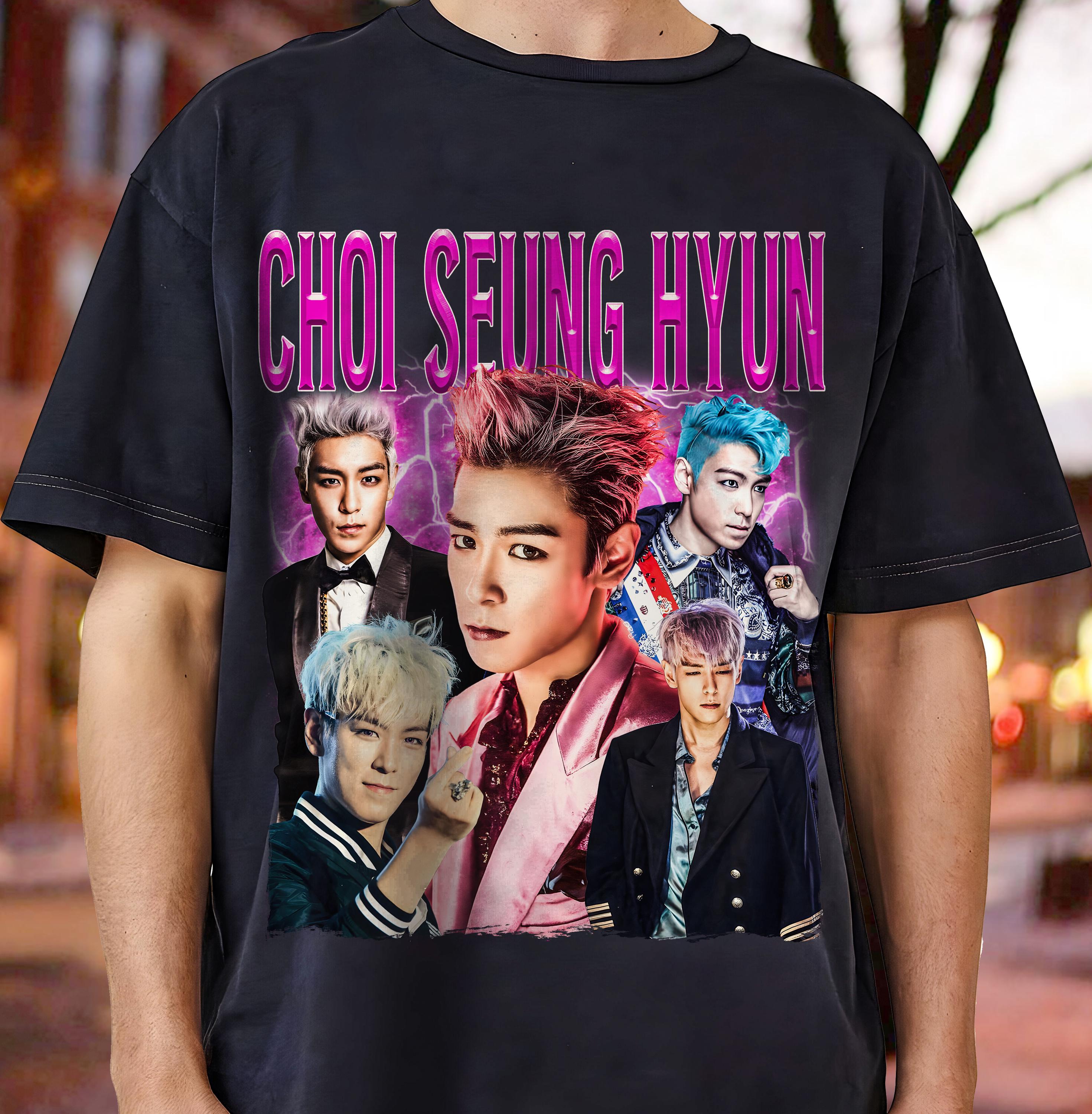 Choi Seung Hyun Vintage Graphic T-Shirt Bigbang Inspired K-Pop Tee, Iconic Fan Merchandise, Soft Unisex Cotton, Retro Korean Music Fashion