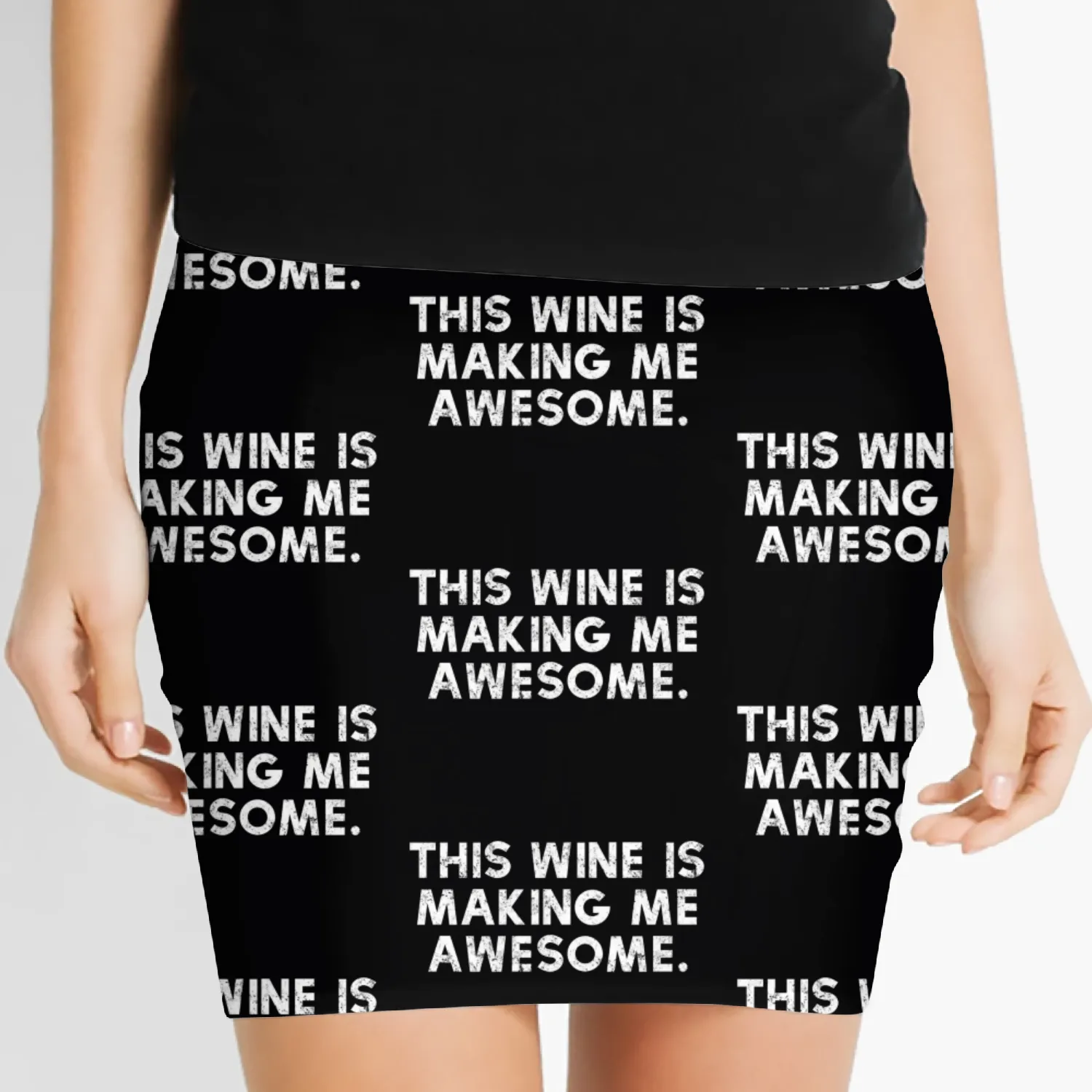This Wine Is Making Me Awesome Women's Mini Skirts