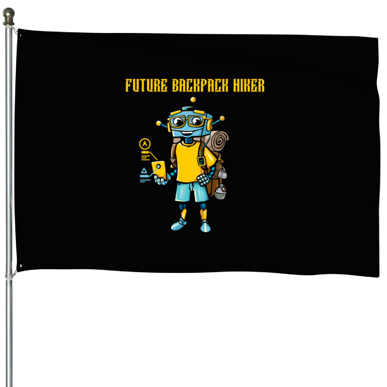 Future Backpack Hiker House Flags