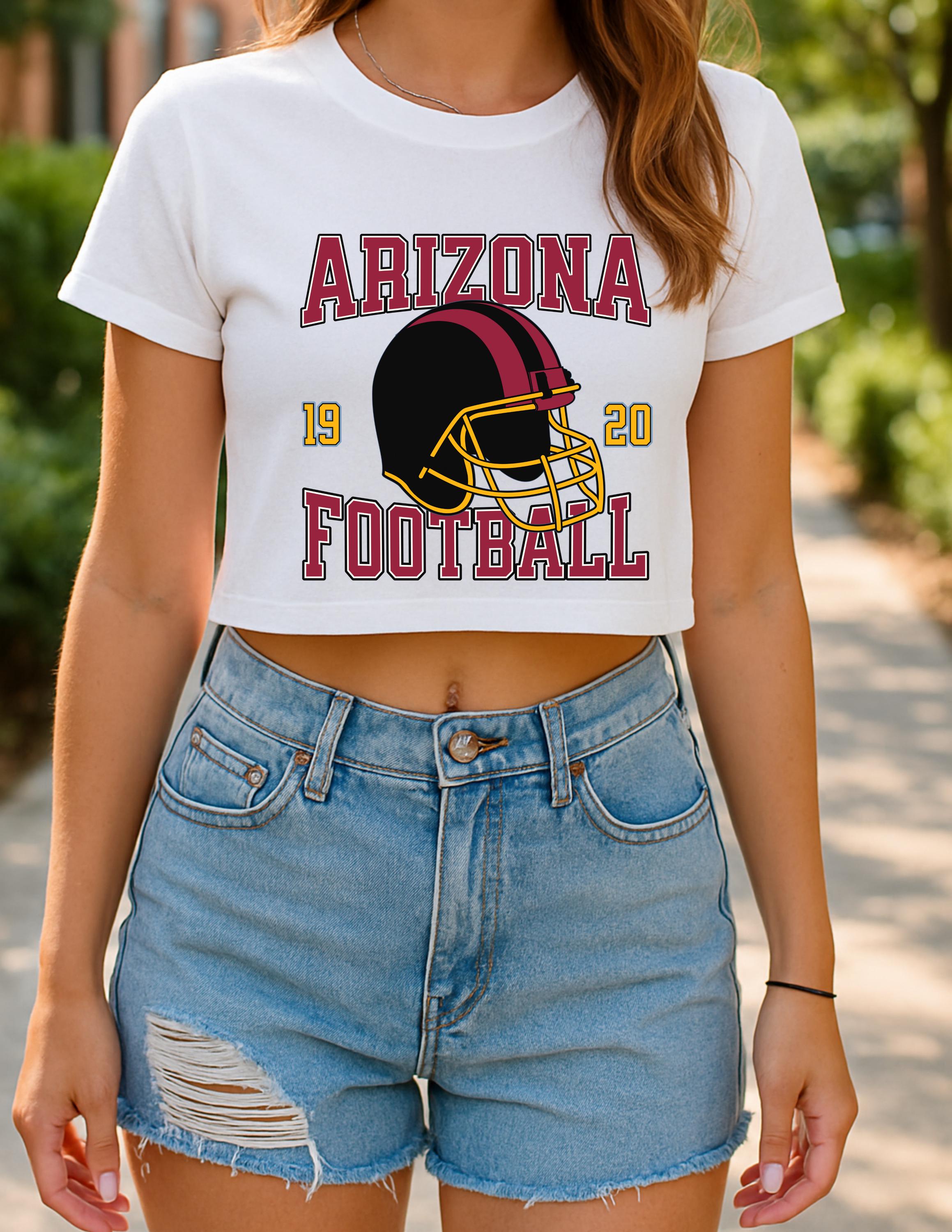 Arizonna Football Womens Crop Top, Sports Fan Clothing