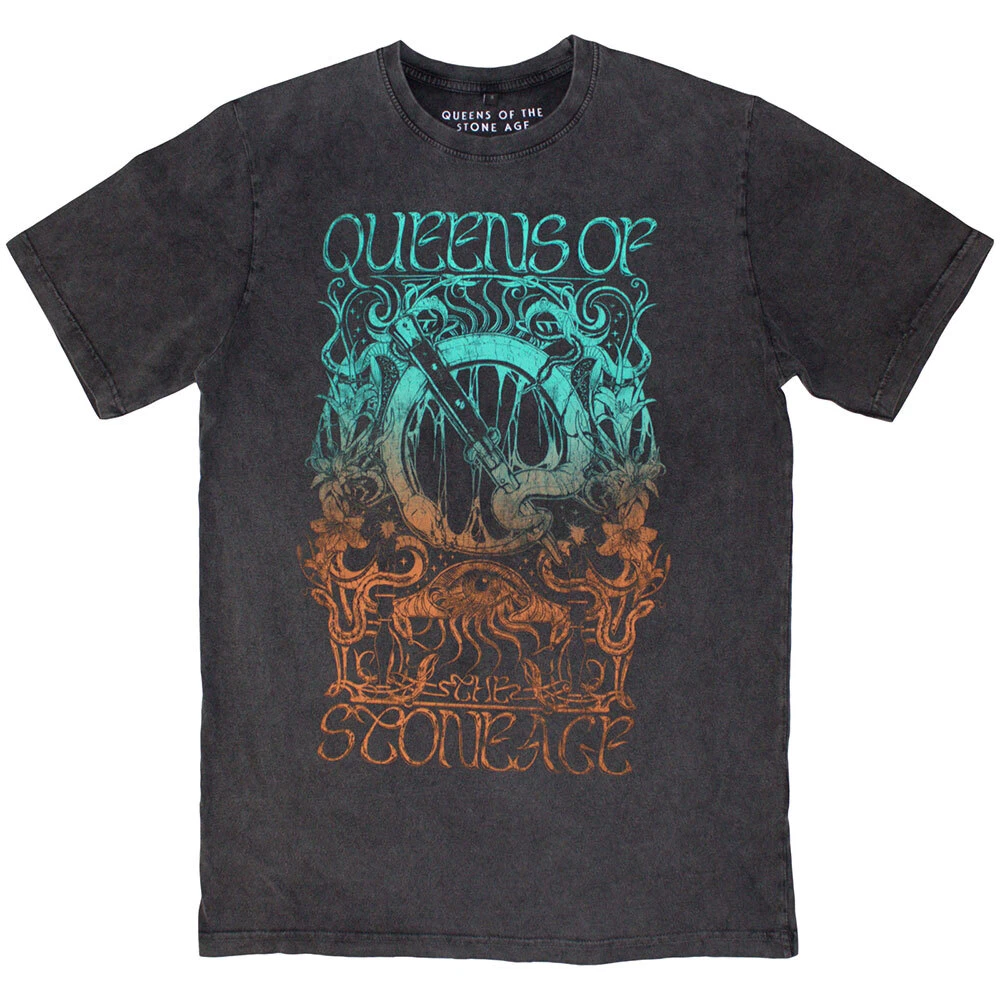 Queens Of The Stone Age Unisex Stone Wash T-Shirt