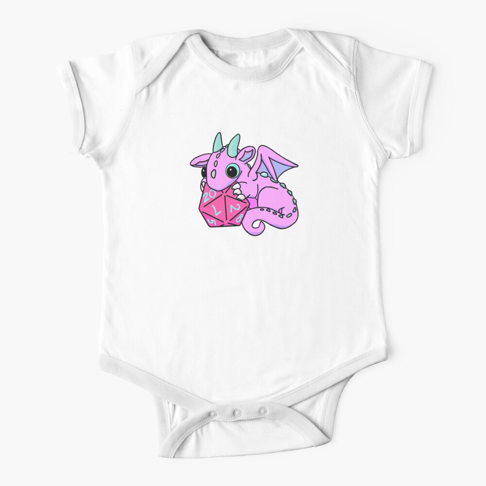 Pink Dice Goblin Dragon Baby Baby One-Piece