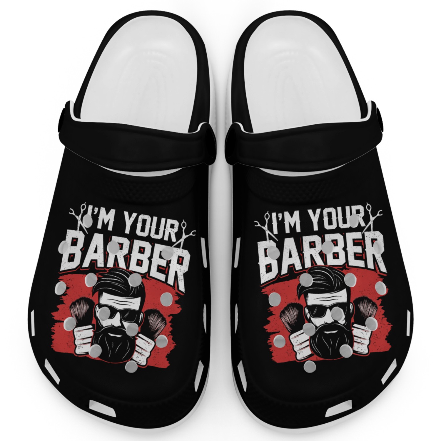 I'm Your Barber Job Hobby Barbers Barbershop Clogs