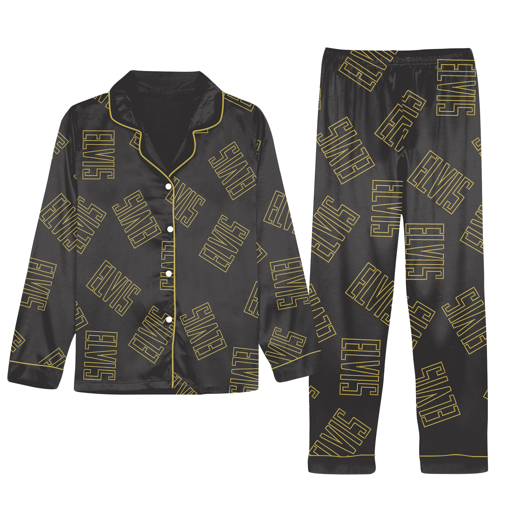 Elvis Presley Pajamas Set, Elvis Pajamas For Party, Elvis Holiday Pajama, Elvis Christmas Pajamas, Elvis Tour Pajamas Set, Gift For Fan