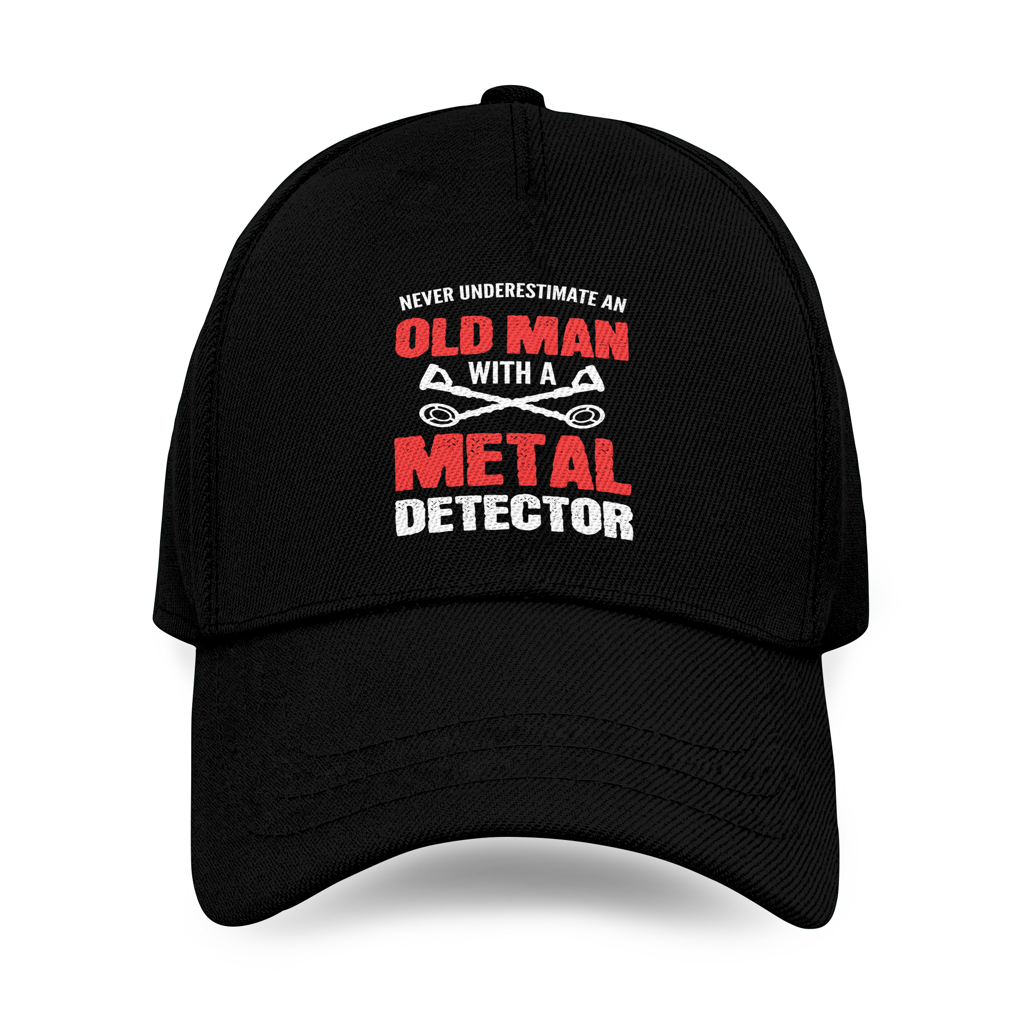 Never Underestimate An Old Man Metal Detecting Baseball Cap